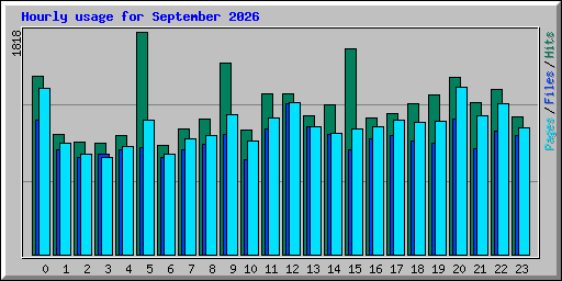 Hourly usage for September 2026